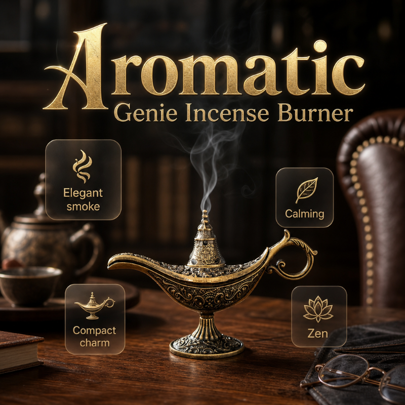 💥Retro Aladdin Magic Lamp Incense Burner🪔✨