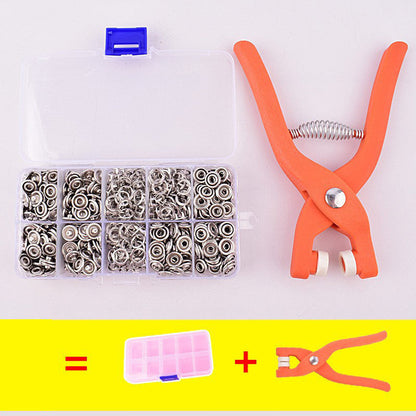 🧷 Sew-Free Snap Fastener Plier Kit — No Needle, No Thread