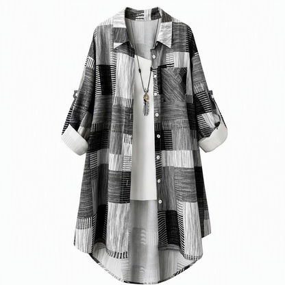 🏁 Classic Plaid, Relaxed Easy Layering | Women's Loose-Fit Shirt Jacket