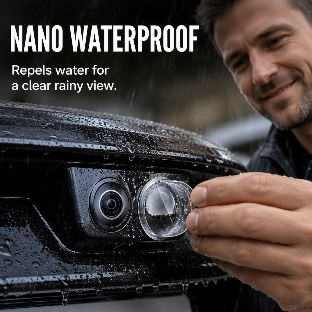 🚗Clear HD Car Camera Protective Cover – 9H Hardness 360° Lens Protector, Ultra HD View No Image Distortion, Protects Vehicle 360-Degree Camera Lens from Scratches Dust Debris