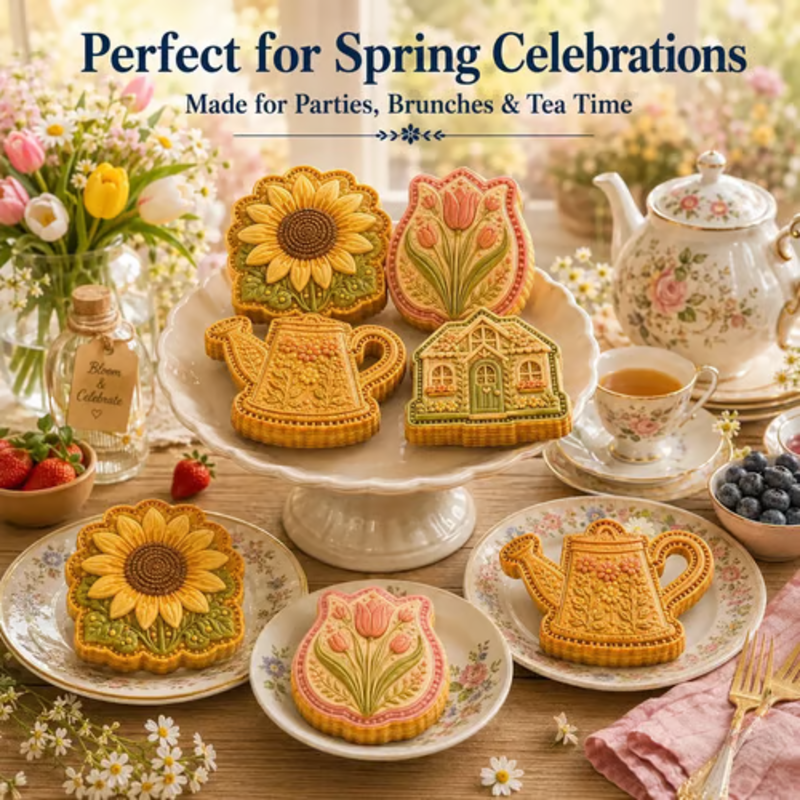 🥧 Floral Pie Press Mold – Easy Decorative Baking for Any Occasion