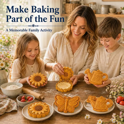 🥧 Floral Pie Press Mold – Easy Decorative Baking for Any Occasion