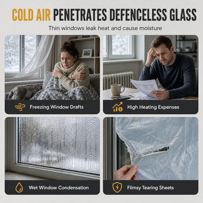 Block Winter Drafts Instantly! Graphene Thermal Window Curtain