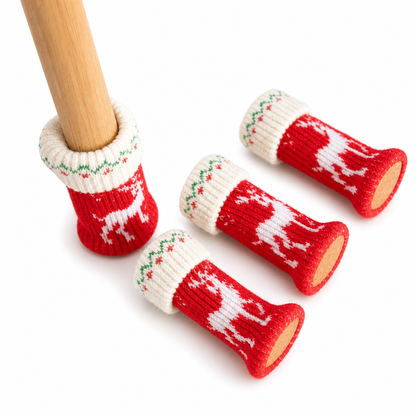🎄 🪑 Christmas Chair Leg Covers – Felt pads, non-slip & 4-piece set ✨