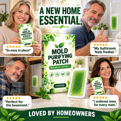 🧪 6Pcs Mold Purifying Patches – Botanical Mildew Removal Pads, Long Lasting Mold Inhibitor for Bathroom, Kitchen, Wall Corners & Damp Hidden Spots