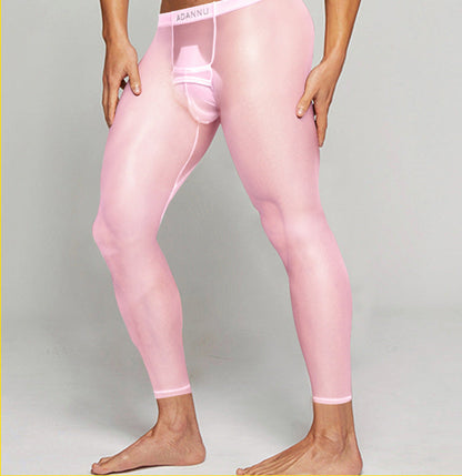 🎁Hot sale🔥Men's Sexy Ultra-thin Sports Bottom Stockings Pants