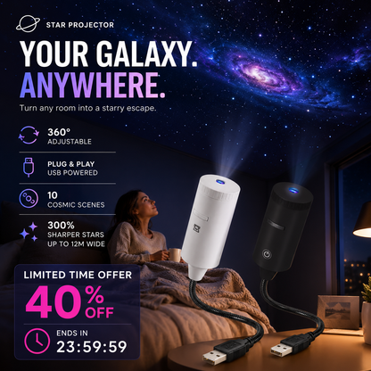Plug-and-Play HD Star Projector 50,000+ Happy Users